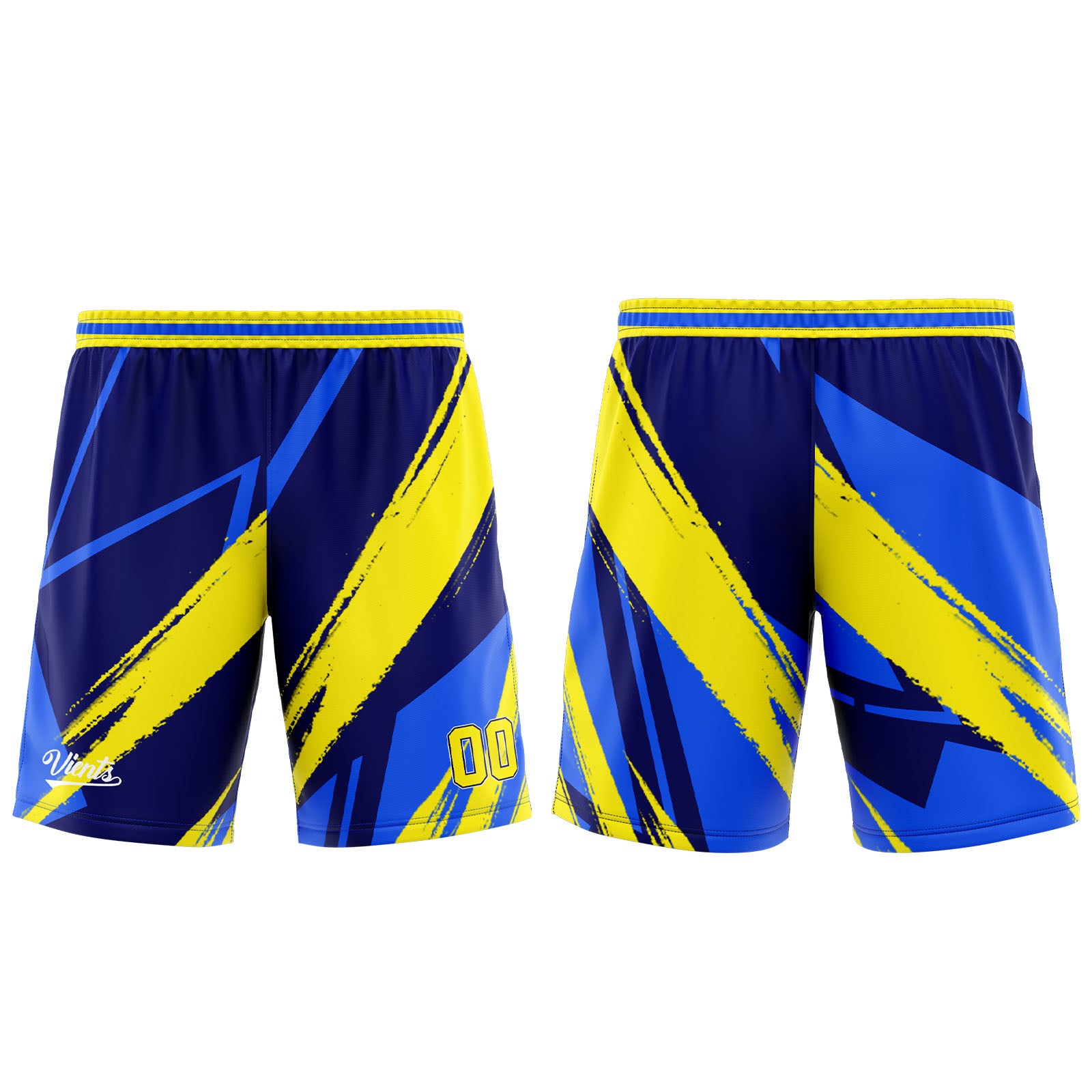 Custom Blue Yellow Basketball Jersey Uniform Suit Printed Your Logo Name Number