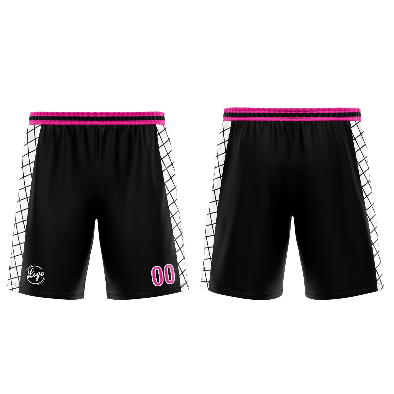 Custom Black Pink Basketball Jersey Uniform Suit Printed Your Logo Name Number