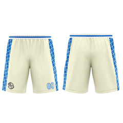 Custom Cream Blue Basketball Jersey Uniform Suit Printed Your Logo Name Number