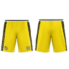 Custom Yellow Black Basketball Jersey Uniform Suit Printed Your Logo Name Number