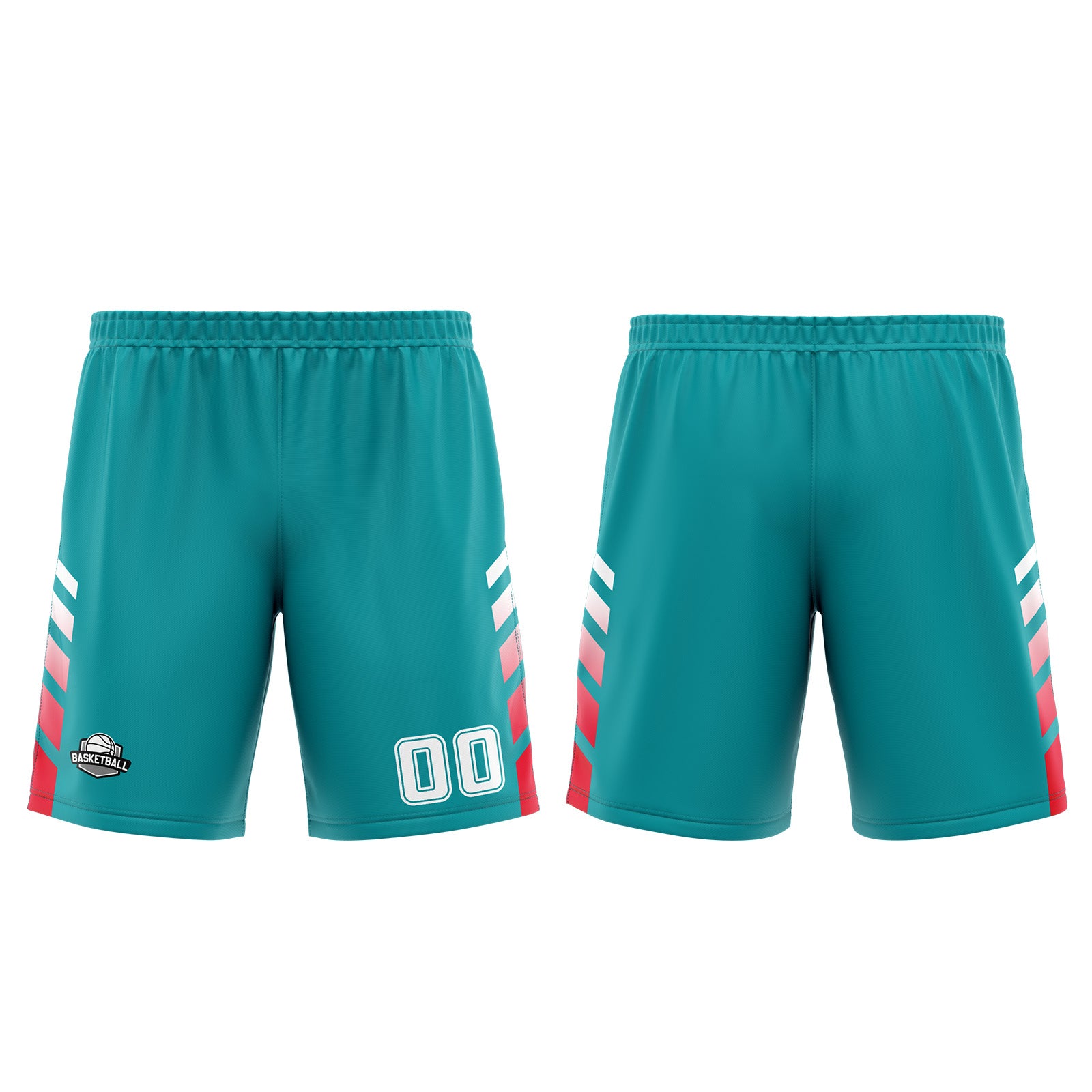 Custom Cyan Red Basketball Jersey Uniform Suit Printed Your Logo Name Number