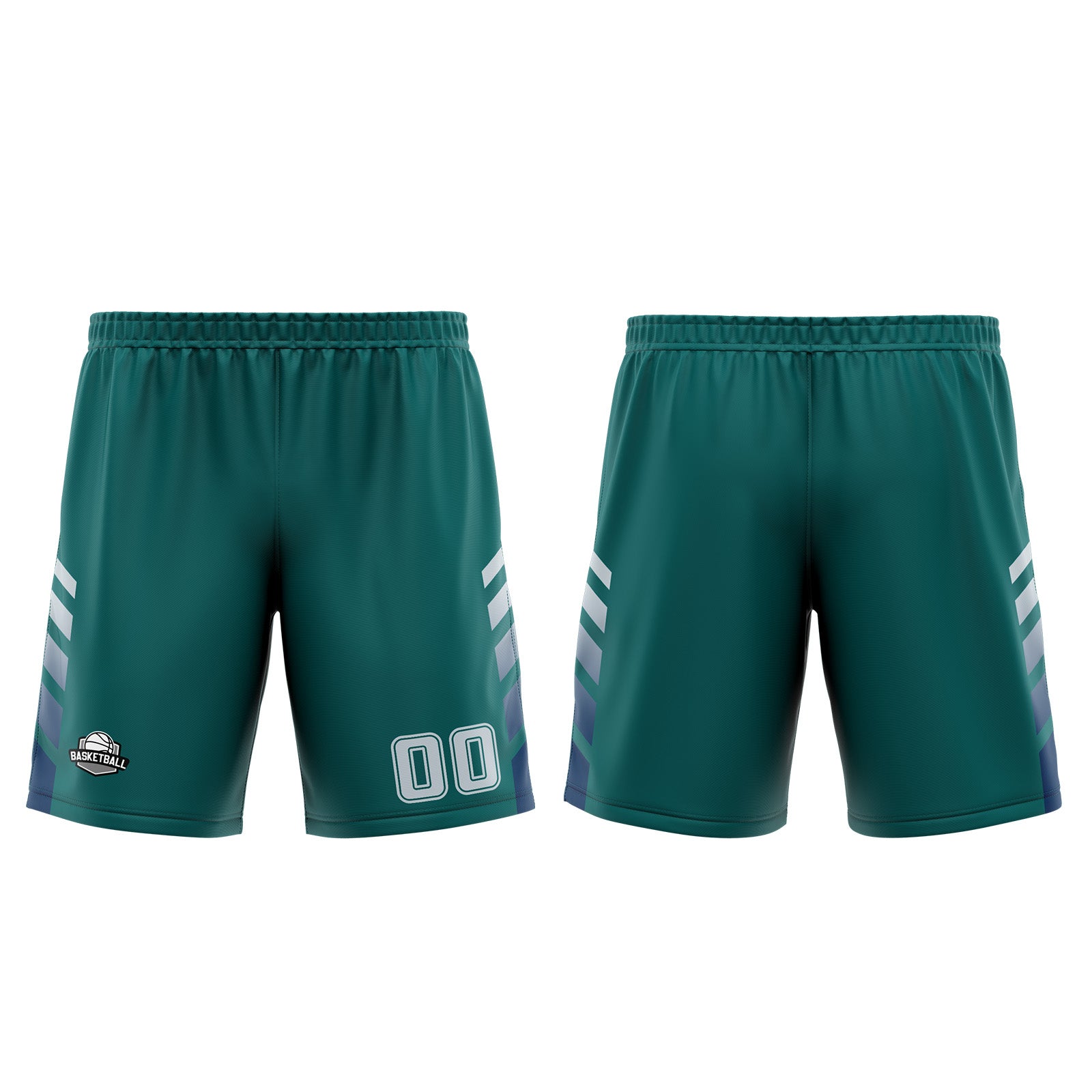 Custom Green Blue Basketball Jersey Uniform Suit Printed Your Logo Name Number