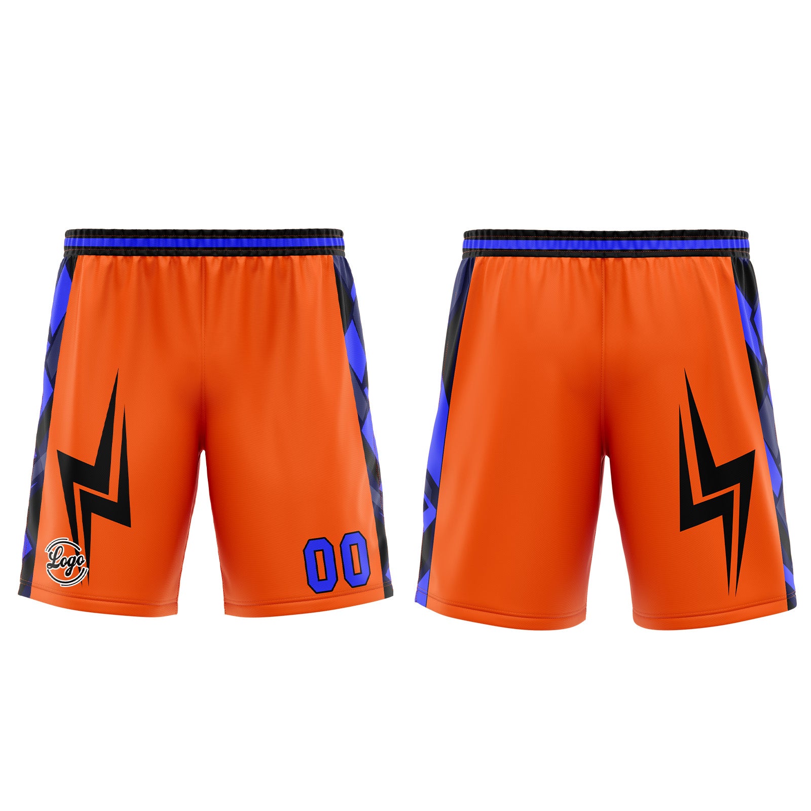 Custom Orange Blue Basketball Jersey Uniform Suit Printed Your Logo Name Number