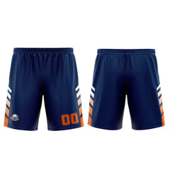 Custom Navy Orange Basketball Jersey Uniform Suit Printed Your Logo Name Number