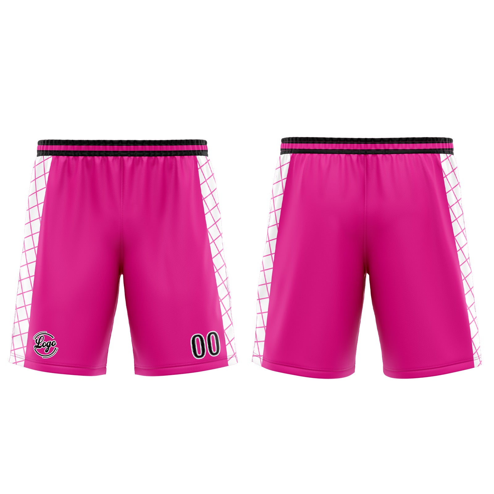 Custom Pink Black Basketball Jersey Uniform Suit Printed Your Logo Name Number