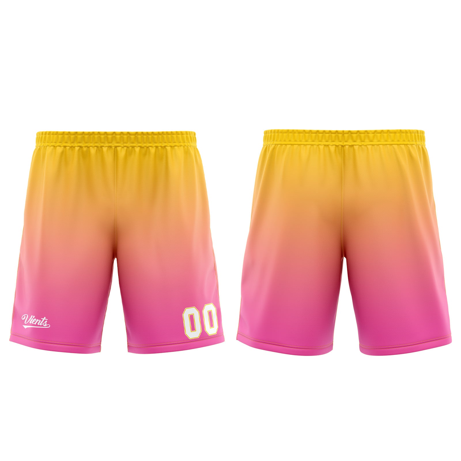 Custom Pink Yellow Basketball Jersey Uniform Suit Printed Your Logo Name Number