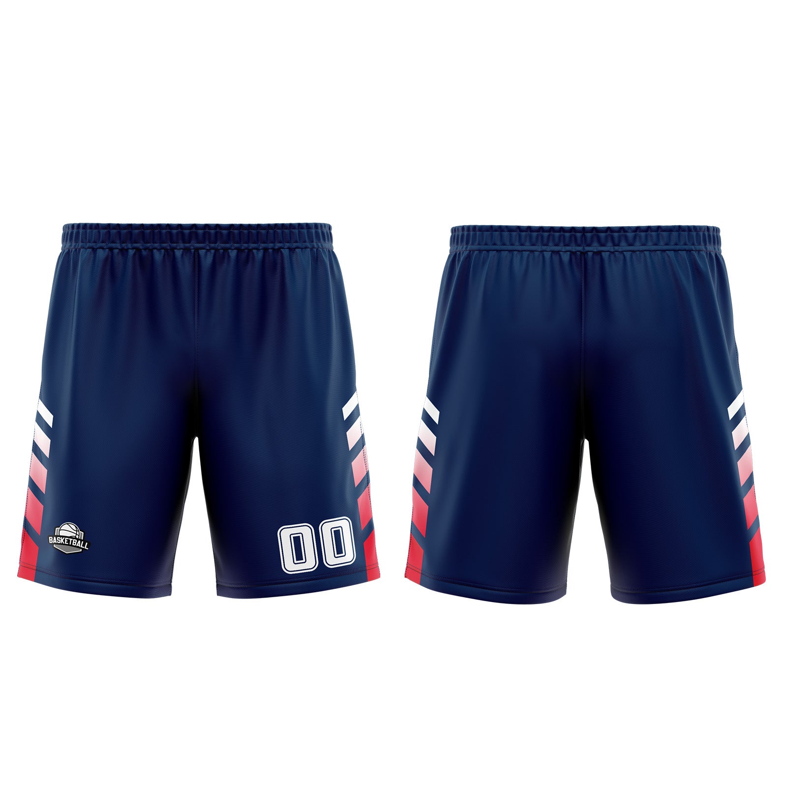 Custom Navy Red Basketball Jersey Uniform Suit Printed Your Logo Name Number