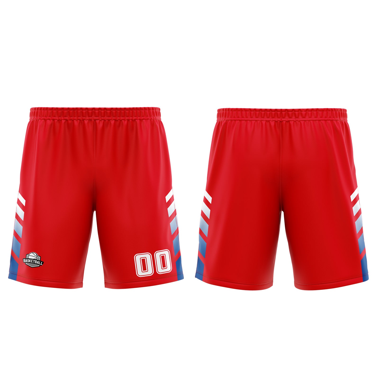 Custom Red Blue Basketball Jersey Uniform Suit Printed Your Logo Name Number