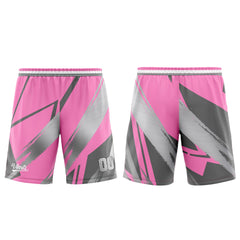 Custom Pink Grey Basketball Jersey Uniform Suit Printed Your Logo Name Number