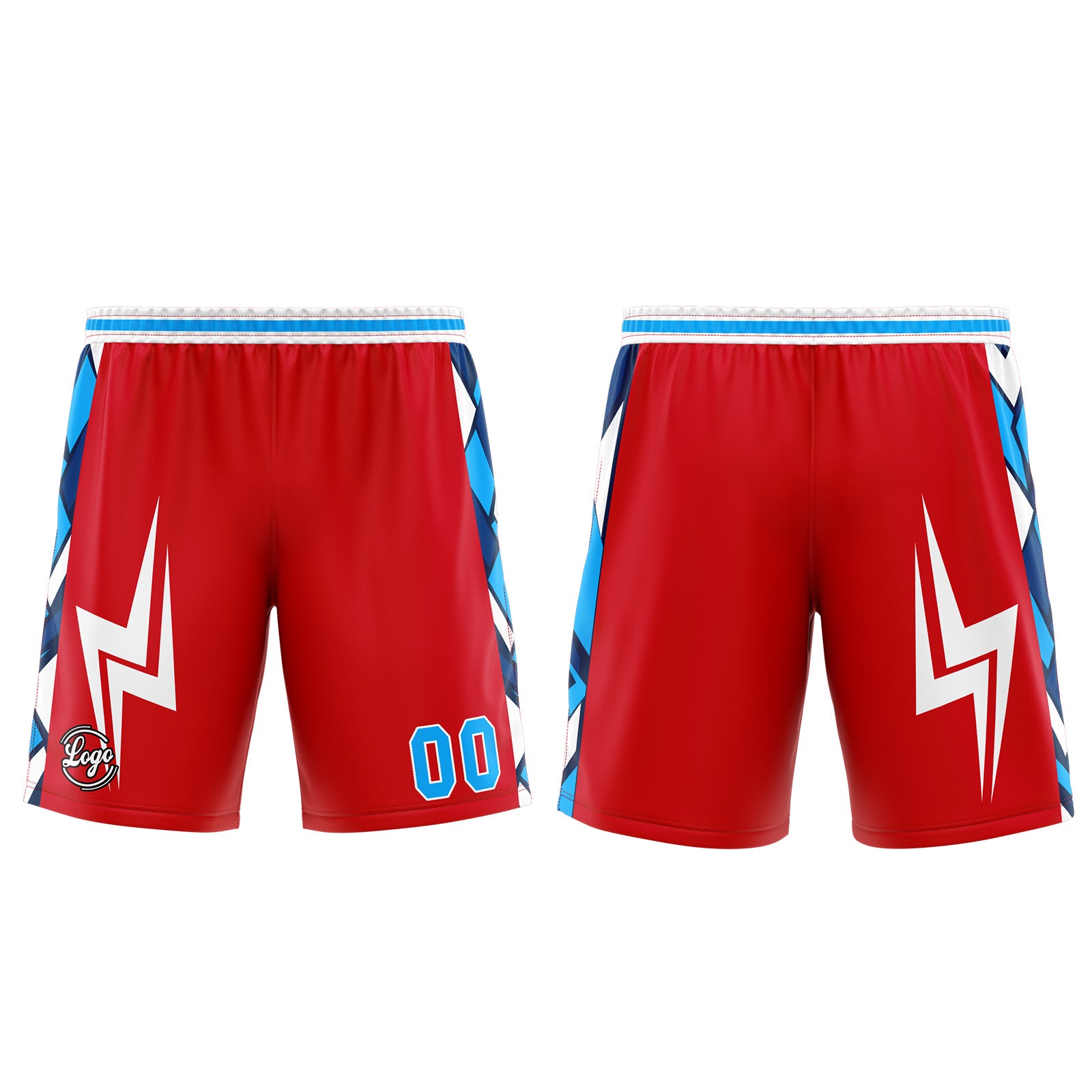Custom Red Blue Basketball Jersey Uniform Suit Printed Your Logo Name Number