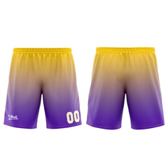 Custom Purple Yellow Basketball Jersey Uniform Suit Printed Your Logo Name Number