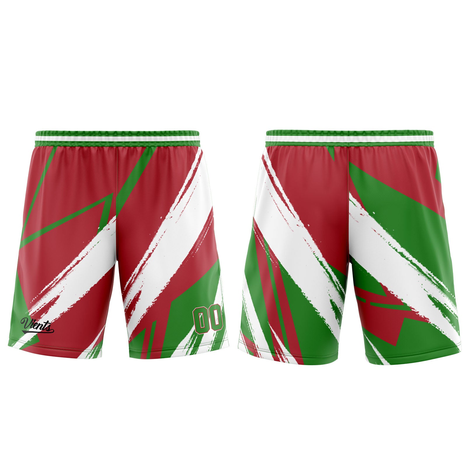 Custom Red Green Basketball Jersey Uniform Suit Printed Your Logo Name Number