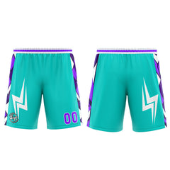 Custom Cyan Purple Basketball Jersey Uniform Suit Printed Your Logo Name Number