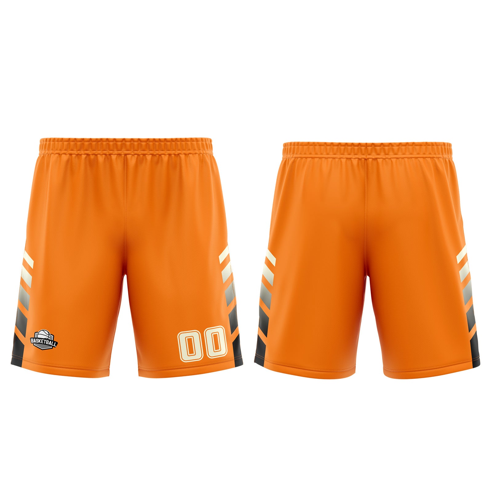 Custom Orange Cream Basketball Jersey Uniform Suit Printed Your Logo Name Number