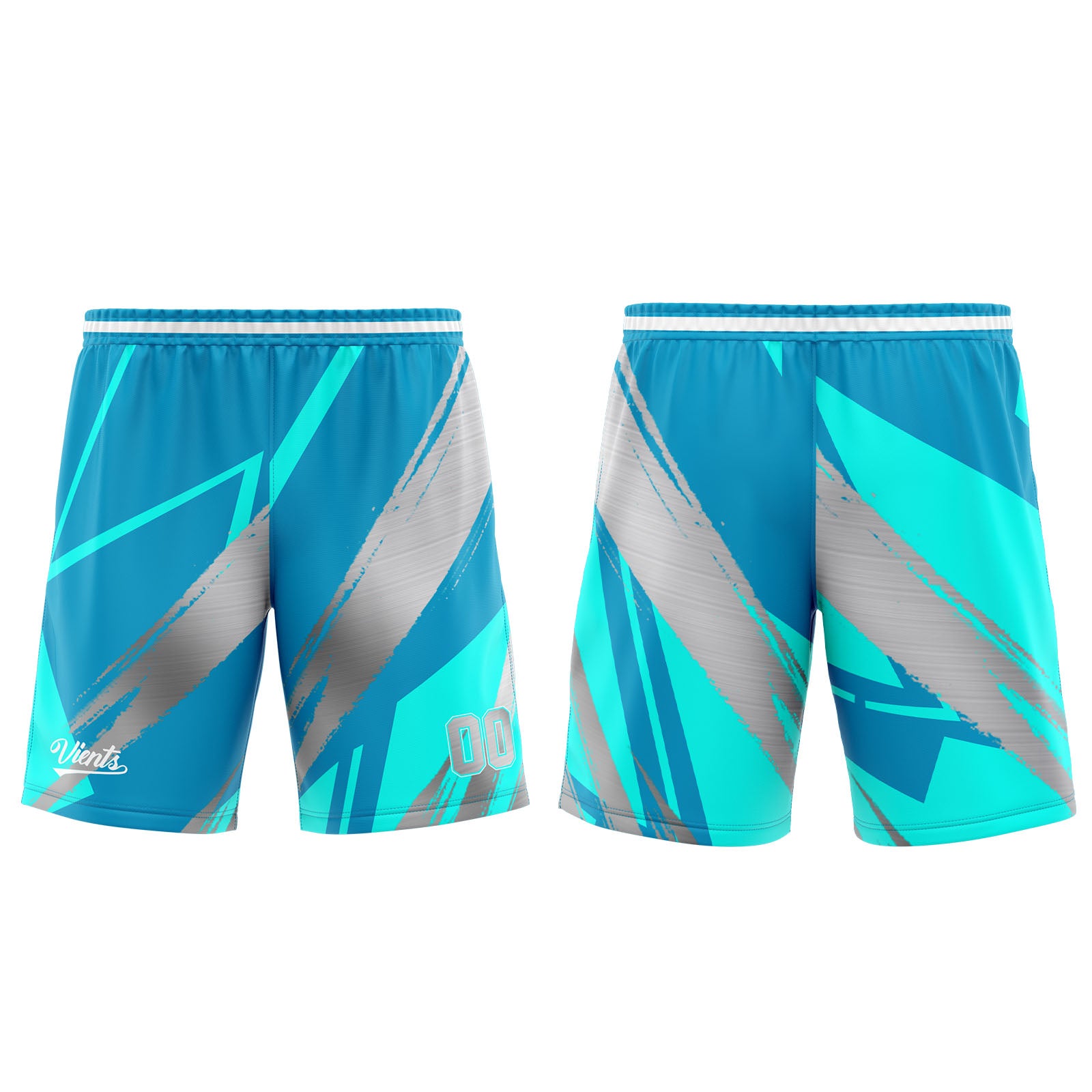 Custom Cyan Grey Basketball Jersey Uniform Suit Printed Your Logo Name Number