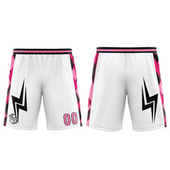 Custom White Pink Basketball Jersey Uniform Suit Printed Your Logo Name Number