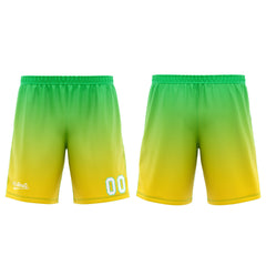 Custom Yellow Green Basketball Jersey Uniform Suit Printed Your Logo Name Number