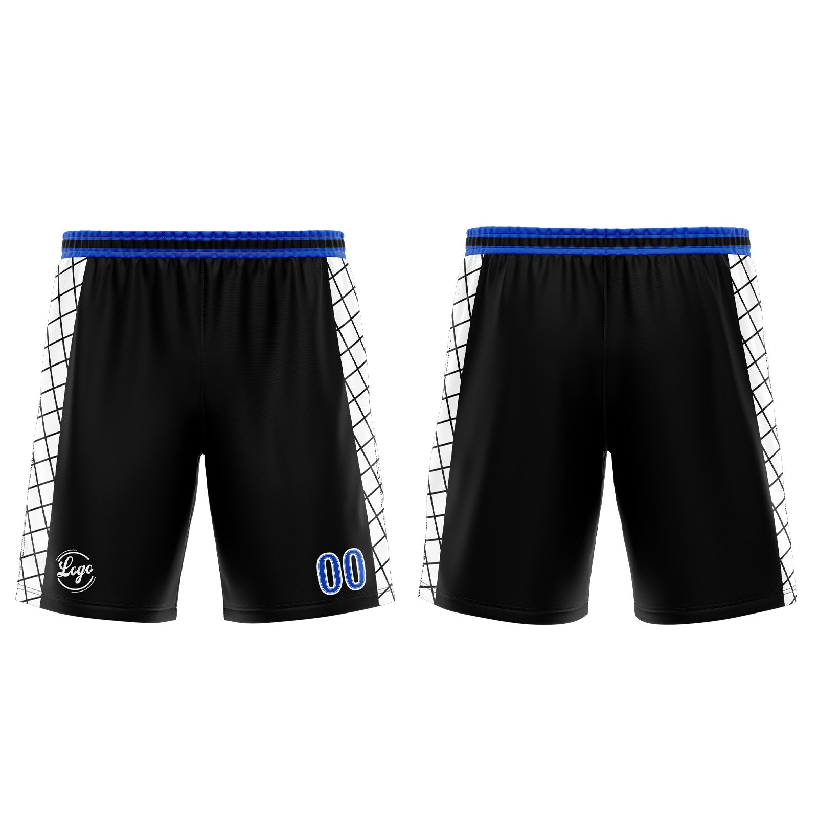 Custom Black Blue Basketball Jersey Uniform Suit Printed Your Logo Name Number