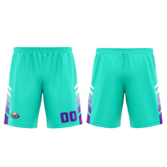 Custom Cyan Purple Basketball Jersey Uniform Suit Printed Your Logo Name Number