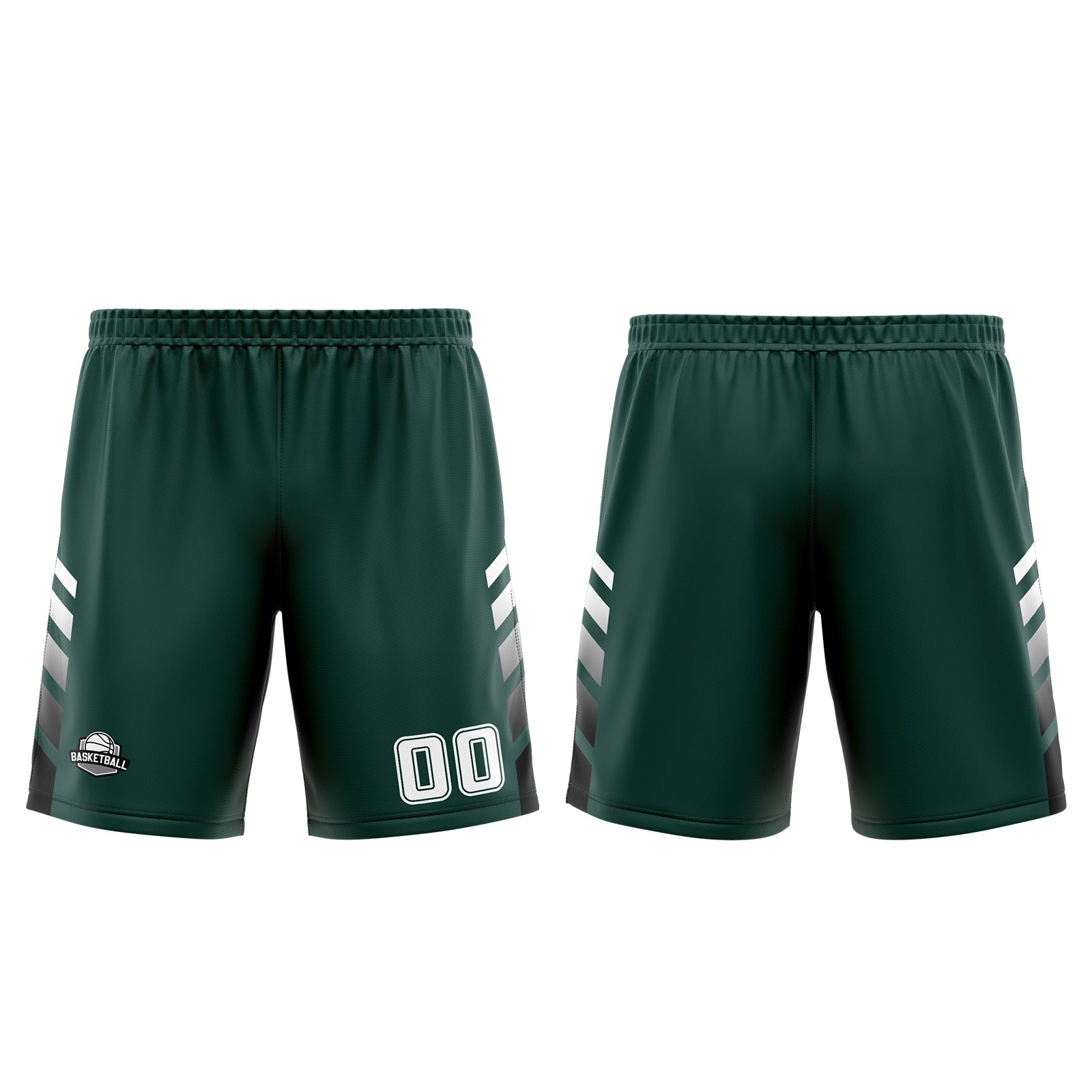 Custom Green White Basketball Jersey Uniform Suit Printed Your Logo Name Number