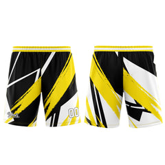 Custom Black Yellow Basketball Jersey Uniform Suit Printed Your Logo Name Number