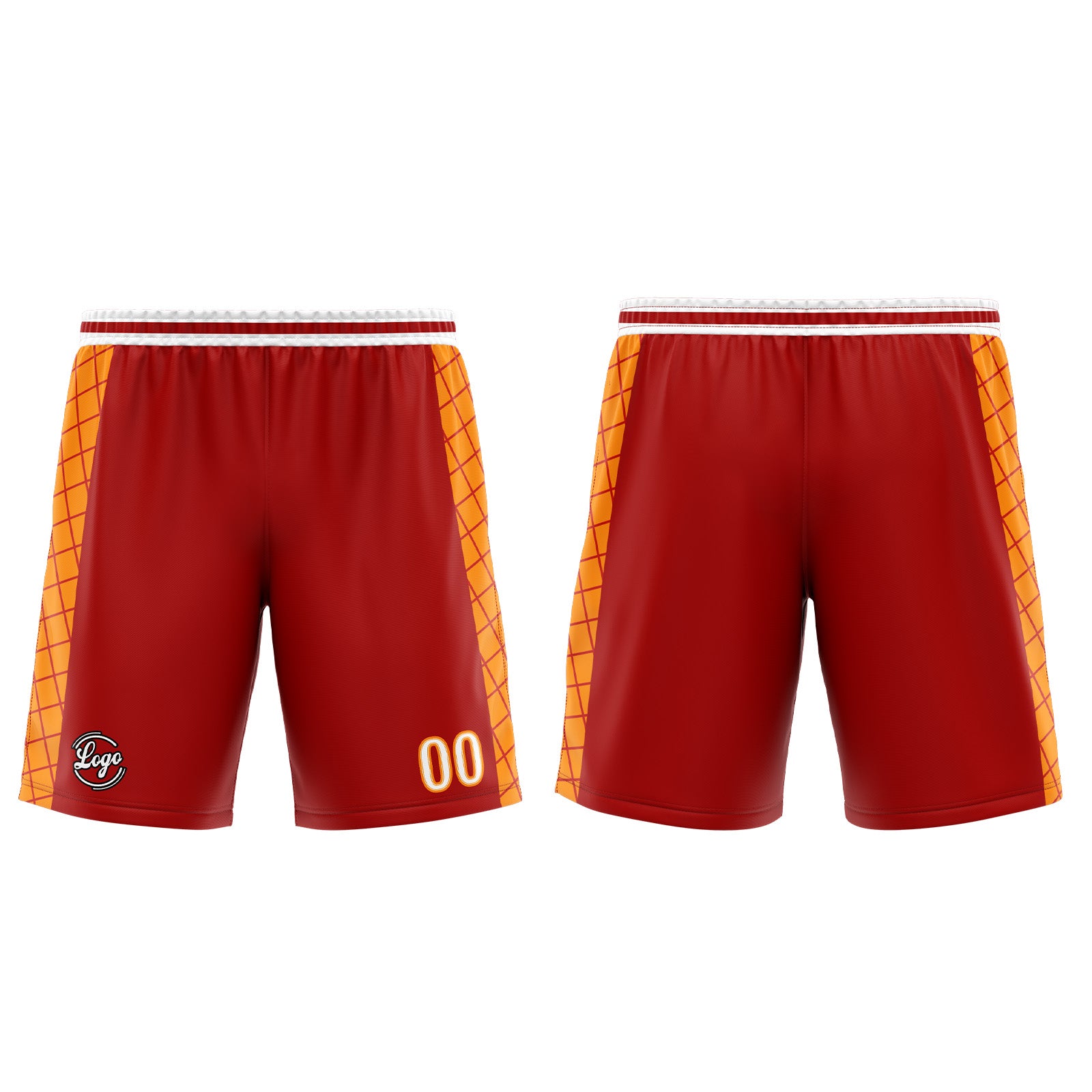 Custom Red Orange Basketball Jersey Uniform Suit Printed Your Logo Name Number