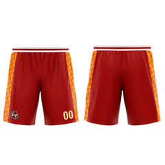 Custom Red Orange Basketball Jersey Uniform Suit Printed Your Logo Name Number