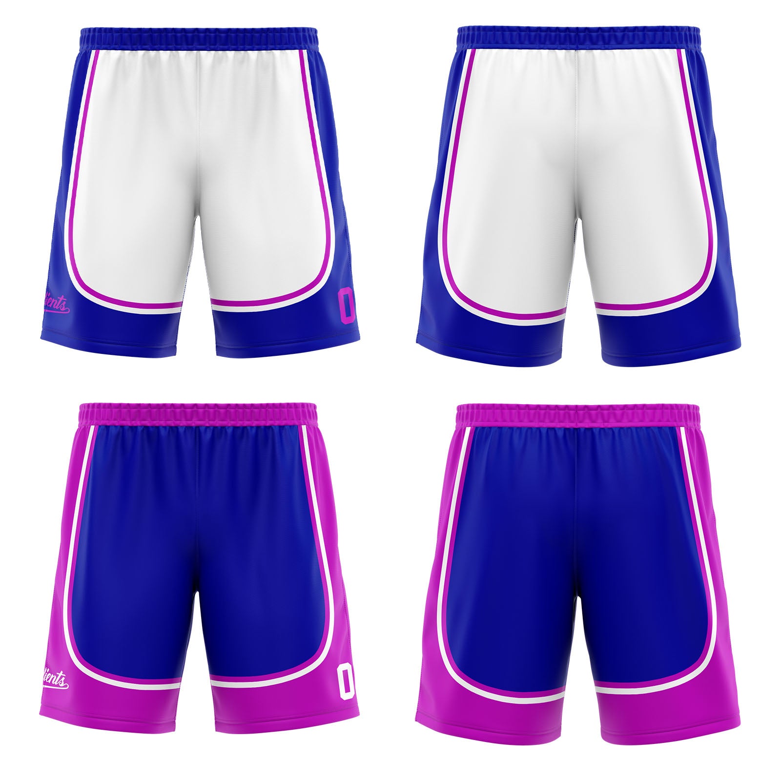 Custom Blue Purple Reversible Basketball Suit for Adults and Kids Personalized Jersey