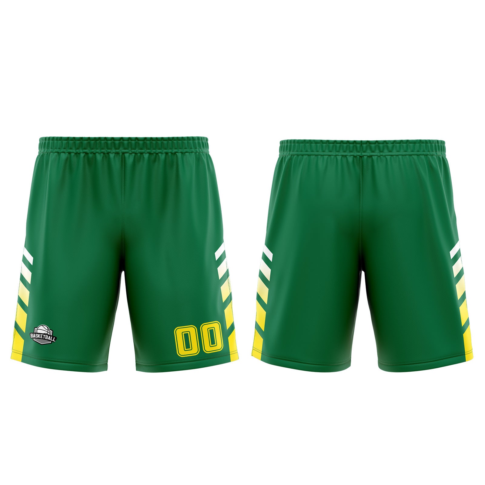 Custom Green Yellow Basketball Jersey Uniform Suit Printed Your Logo Name Number