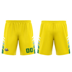 Custom Yellow Green Basketball Jersey Uniform Suit Printed Your Logo Name Number