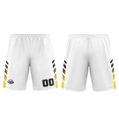 Custom White Yellow Basketball Jersey Uniform Suit Printed Your Logo Name Number