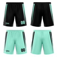 Custom Black Light Green Reversible Basketball Suit for Adults and Kids Personalized Jersey