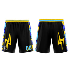 Custom Black Blue Yellow Basketball Jersey Uniform Suit Printed Your Logo Name Number