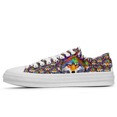 Highlight Your Fashion With Men's and Women's Low-Top Canvas Shoes Wolf