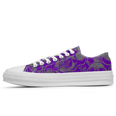 Highlight Your Fashion With Men's and Women's Low-Top Canvas Shoes Skeleton