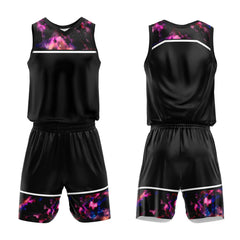 Custom Black Starry Sky Basketball Jersey Uniform Suit Printed Your Logo Name Number