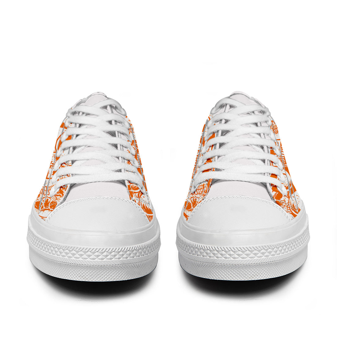 Highlight Your Fashion With Men's and Women's Low-Top Canvas Shoes Skeleton