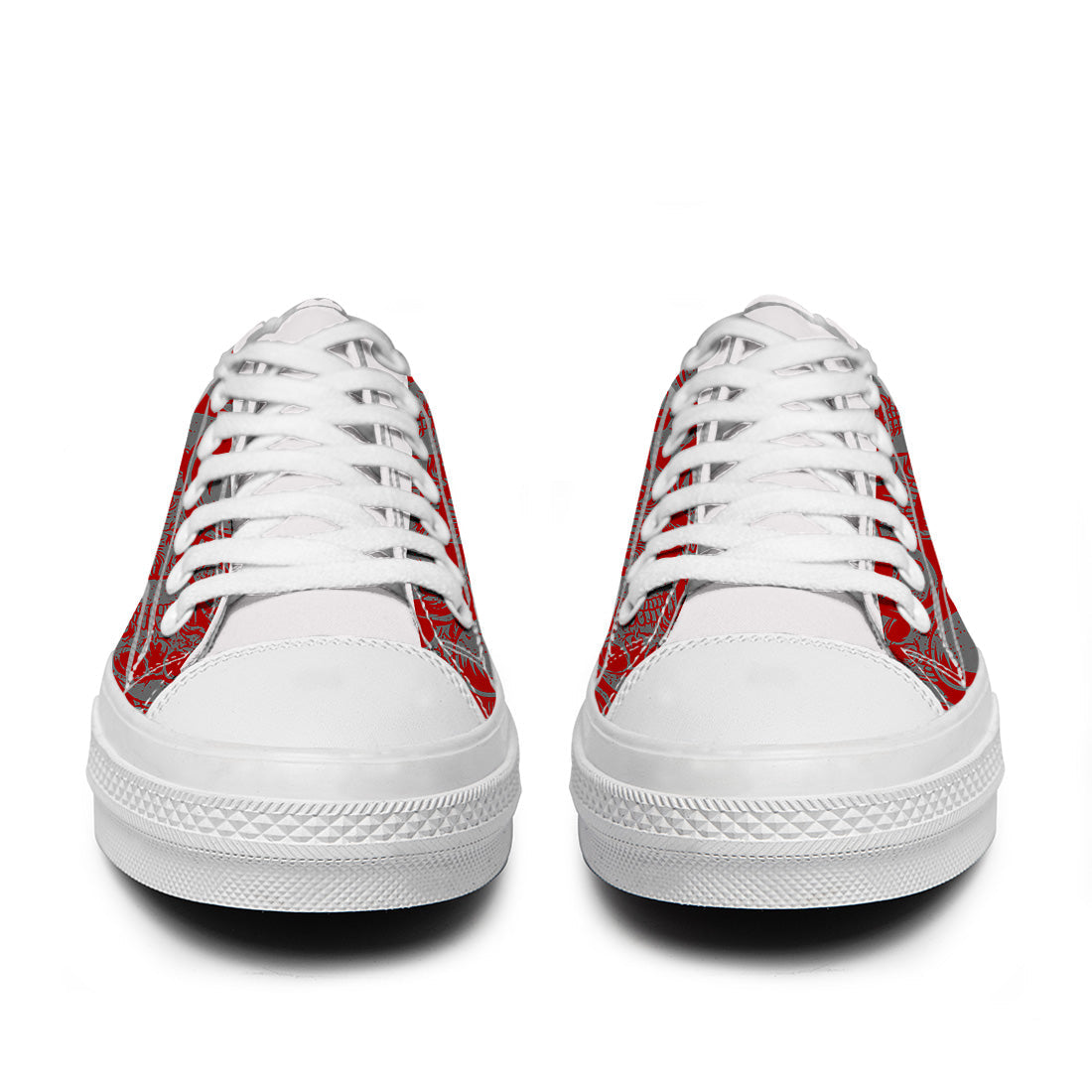 Highlight Your Fashion With Men's and Women's Low-Top Canvas Shoes Skeleton