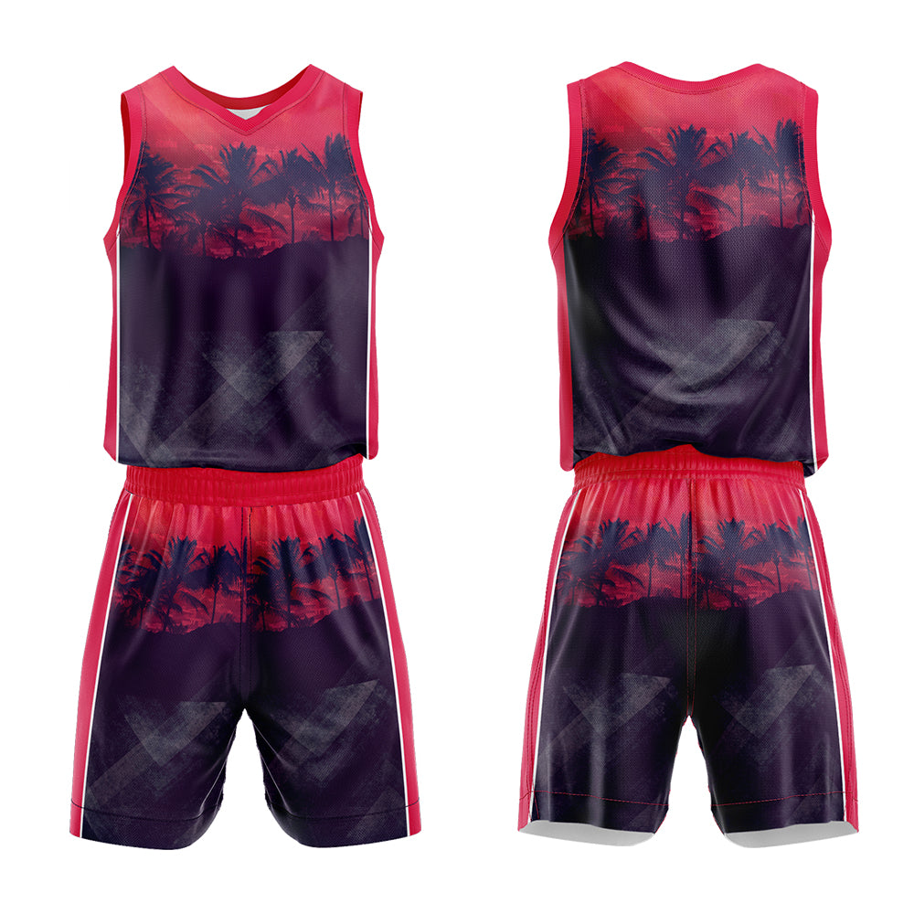 Custom Sunset Coast Basketball Jersey Uniform Suit Printed Your Logo Name Number