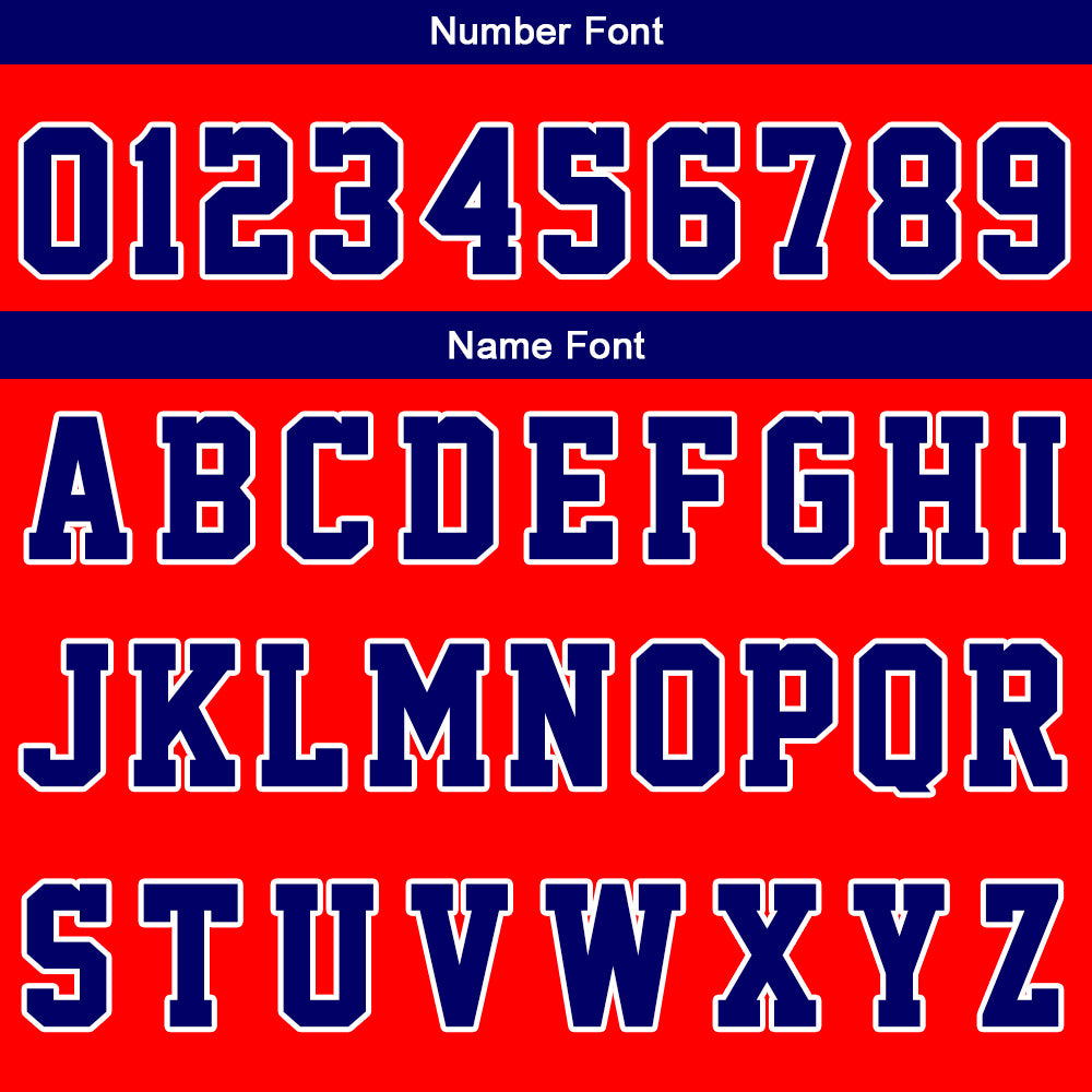 Custom Red Navy Basketball Jersey Uniform Suit Printed Your Logo Name Number