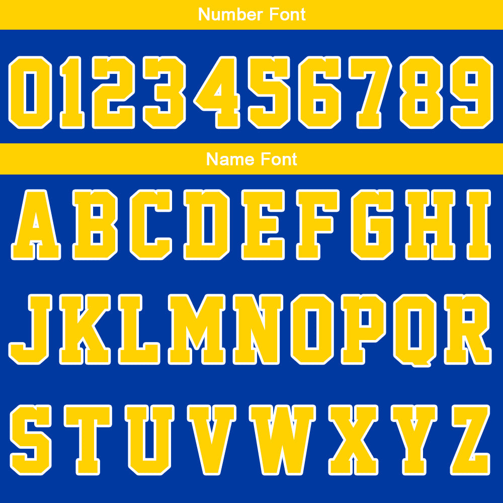 Custom Royal Yellow Basketball Jersey Uniform Suit Printed Your Logo Name Number