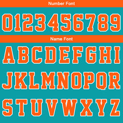 Custom Teal Orange Basketball Jersey Uniform Suit Printed Your Logo Name Number
