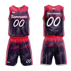 Custom Sunset Coast Basketball Jersey Uniform Suit Printed Your Logo Name Number