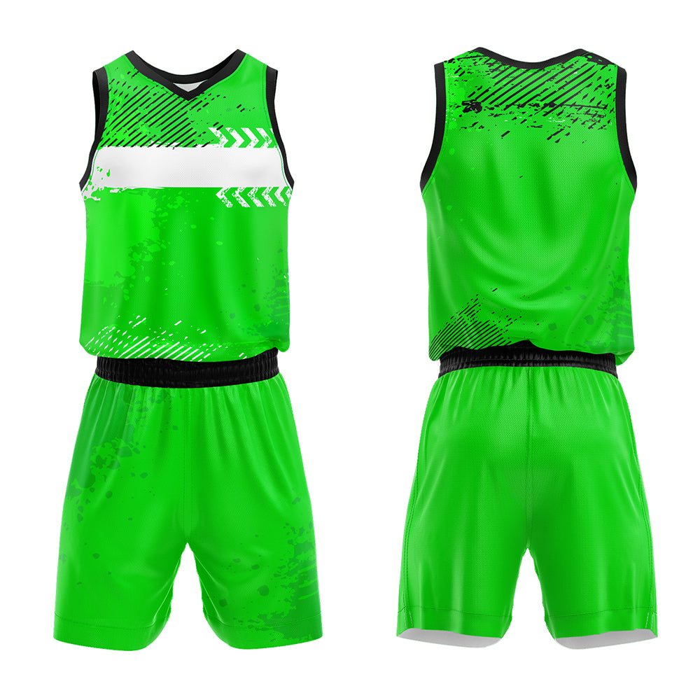 Custom Green Basketball Jersey Uniform Suit Printed Your Logo Name Number