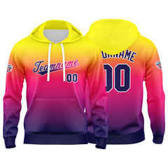 Custom Gradient Sweatshirt Hoodie For Man Woman Girl Boy Print Your Logo Name Number  Purple