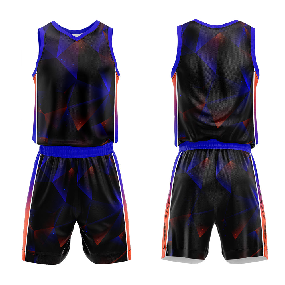 Custom Black Royal Orange Basketball Jersey Uniform Suit Printed Your Logo Name Number