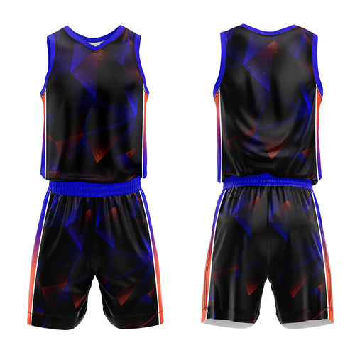 Custom Black Royal Orange Basketball Jersey Uniform Suit Printed Your Logo Name Number