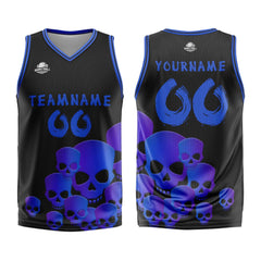 Custom Fluid Blue Basketball Jersey Uniform Suit Printed Your Logo Name Number