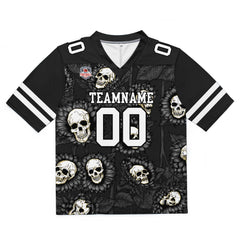 Custom Football Jersey Shirt Personalized Stitched Printed Team Name Number Sunflower-Drak Grey