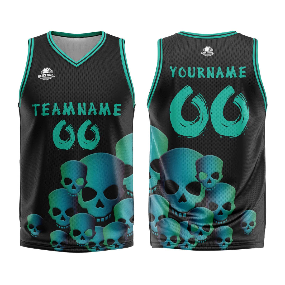 Custom Fluid Green Basketball Jersey Uniform Suit Printed Your Logo Name Number